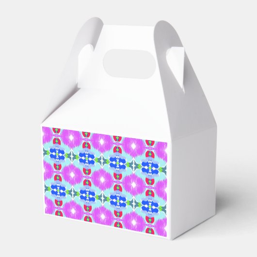 Azure Bloom Kaleidoscoop Bedankdoosjes (Voorkant Zijde)