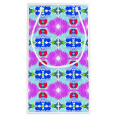 Azure Bloom Kaleidoscoop Klein Cadeauzakje (Achterkant)