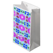 Azure Bloom Kaleidoscoop Klein Cadeauzakje (Voorkant Gekanteld)