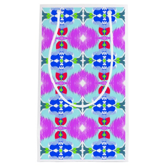 Azure Bloom Kaleidoscoop Klein Cadeauzakje (Voorkant)