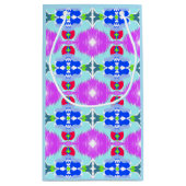 Azure Bloom Kaleidoscoop Klein Cadeauzakje (Achterkant)
