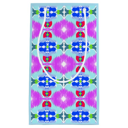 Azure Bloom Kaleidoscoop Klein Cadeauzakje (Voorkant)