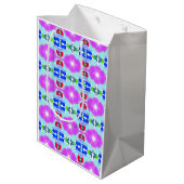 Azure Bloom Kaleidoscoop Medium Cadeauzakje (Achterkant Gekanteld)
