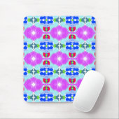 Azure Bloom Kaleidoscoop Muismat (Met muis)