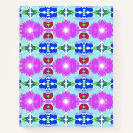 Azure Bloom Kaleidoscoop Notitieboek