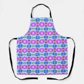 Azure Bloom Kaleidoscoop Schort (Voorkant)