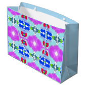 Azure Bloom Kaleidoscope Groot Cadeauzakje (Achterkant Gekanteld)