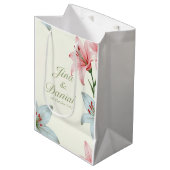 Azure Bloom Medium Cadeauzakje (Voorkant Gekanteld)