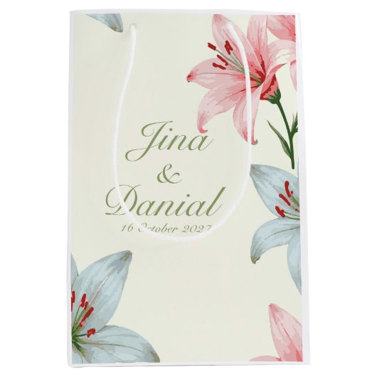 Azure Bloom Medium Cadeauzakje (Voorkant)