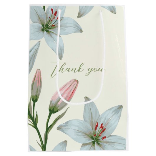 Azure Bloom Medium Cadeauzakje (Achterkant)