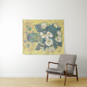 Azure Bloom of the Winter Camellia Wandkleed (In Situ (horizontaal))