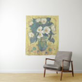 Azure Bloom of the Winter Camellia Wandkleed (In situ)