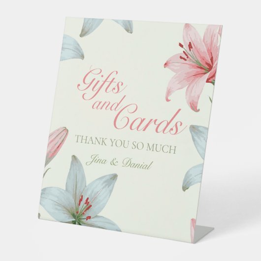 Azure Bloom Reclamebord Met Voetstuk (Voorkant)