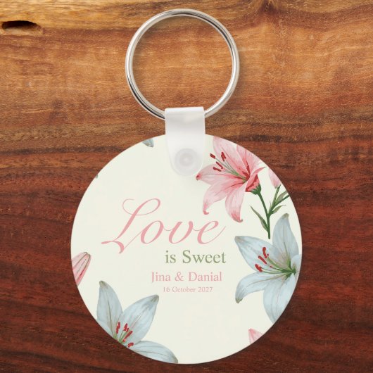 Azure Bloom Sleutelhanger (Voorkant)