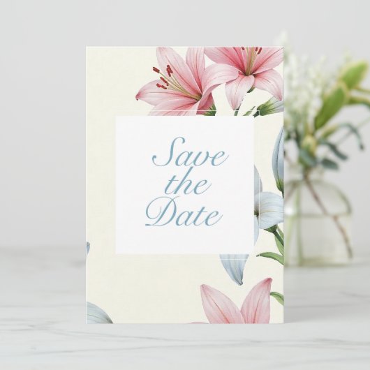 Azure Bloom V01 Kaart (Staand voorkant)