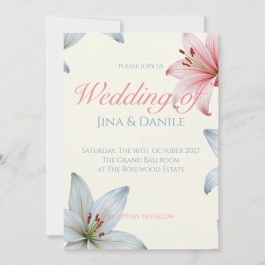 Azure Bloom V01 Kaart (Achterkant)