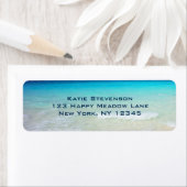 Azure Blue Caribbean Tropical Beach Etiket (Insitu)