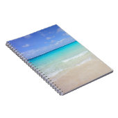 Azure Blue Caribbean Tropical Beach Notitieboek (Rechterzijde)