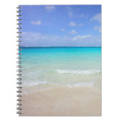 Azure Blue Caribbean Tropical Beach Notitieboek (Voorkant)