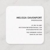 Azure Blue Caribbean Tropical Beach Vierkante Visitekaartje (Achterkant)