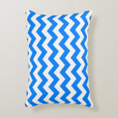 Azure Blue Chevron Accent Kussen (Voorkant(Verticaal))