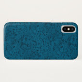 Azure Blue Cork look Wood Grain Case-Mate iPhone Case (Achterkant (horizontaal))
