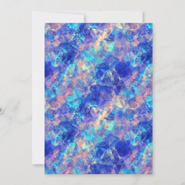 Azure Blue Crumpled Texture (Voorkant)