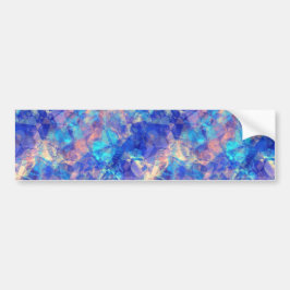 Azure Blue Crumpled Texture Bumpersticker