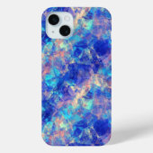 Azure Blue Crumpled Texture Case-Mate iPhone Case (Achterkant)