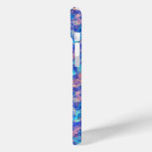 Azure Blue Crumpled Texture Case-Mate iPhone Case (Achterkant / Links)