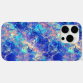 Azure Blue Crumpled Texture Case-Mate iPhone Case (Achterkant (horizontaal))