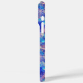 Azure Blue Crumpled Texture Case-Mate iPhone Case (Achterkant / Links)