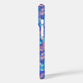 Azure Blue Crumpled Texture Case-Mate iPhone Case (Achterkant / Links)