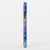 Azure Blue Crumpled Texture Case-Mate iPhone Case (Achterkant/rechts)