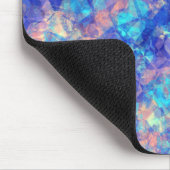 Azure Blue Crumpled Texture Muismat (Hoek)