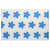 Azure blue flower saffier geometrisch design stof (Fat Quarter)