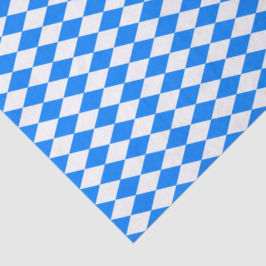 Azure Blue Harlequin Tissuepapier (Detail)