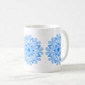 Azure Blue Mandala Koffiemok (Voorkant rechts)