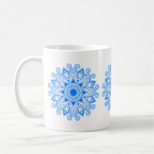 Azure Blue Mandala Koffiemok