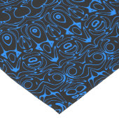 Azure Blue Mandala met hypnotische symmetrie Lange Tafelloper (Hoek)