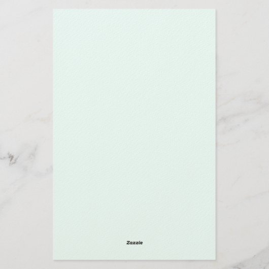 Azure Blue Professional Unique Classical Simple Briefpapier (Achterkant)