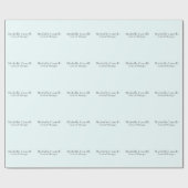 Azure Blue Professional Unique Classical Simple Cadeaupapier (Vlak)