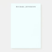 Azure Blue Simple Plain Minimalist Elegant Modern Post-it® Notes (Voorkant)
