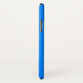 AZURE BLUE Solid Background iPhone X Hoesje (Achterkant / rechts)