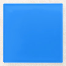 Azure Blue Square Glass Onderzetter