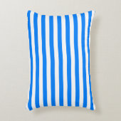 Azure Blue Stripes Accent Kussen (Voorkant(Verticaal))