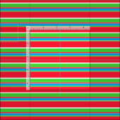 Azure Blue White Lime Green Red Stripes Pattern Stof (Delen)