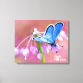 Azure Butterfly Canvas Afdruk (Voorkant)