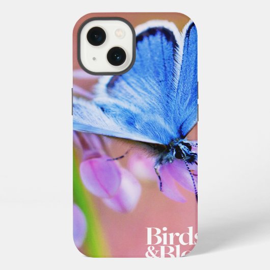 Azure Butterfly iPhone Hoesje (Achterkant)
