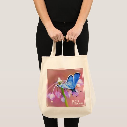 Azure Butterfly Tote Bag (Voorkant (product))